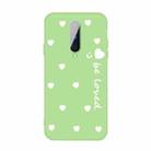 For OnePlus 8 Small Smiley Heart Pattern Shockproof TPU Case(Green) - 1