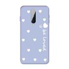 For OnePlus 8 Small Smiley Heart Pattern Shockproof TPU Case(Light Purple) - 1