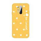 For OnePlus 8 Pro Small Smiley Heart Pattern Shockproof TPU Case(Yellow) - 1