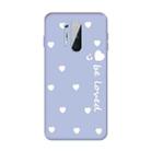 For OnePlus 8 Pro Small Smiley Heart Pattern Shockproof TPU Case(Light Purple) - 1