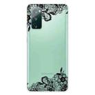 For Samsung Galaxy S20 FE Shockproof Painted Transparent TPU Protective Case(Lace Flower) - 1