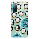 For Samsung Galaxy S20 FE Shockproof Painted Transparent TPU Protective Case(Penguin) - 1