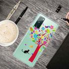 For Samsung Galaxy S20 FE Shockproof Painted Transparent TPU Protective Case(Cat Under The Tree) - 2