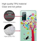 For Samsung Galaxy S20 FE Shockproof Painted Transparent TPU Protective Case(Cat Under The Tree) - 3
