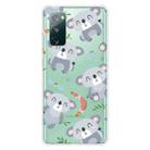 For Samsung Galaxy S20 FE Shockproof Painted Transparent TPU Protective Case(Koala) - 1