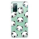 For Samsung Galaxy S20 FE Shockproof Painted Transparent TPU Protective Case(Expression Bear) - 1