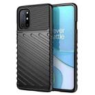 For OnePlus 8T Thunderbolt Shockproof TPU Soft Case(Black) - 1