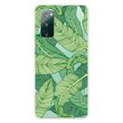 For Samsung Galaxy S20 FE Shockproof Painted Transparent TPU Protective Case(Banana Leaves) - 1