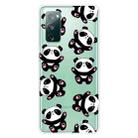 For Samsung Galaxy S20 FE Shockproof Painted Transparent TPU Protective Case(Hug Bear) - 1