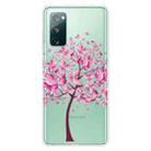 For Samsung Galaxy S20 FE Shockproof Painted Transparent TPU Protective Case(Butterfly Tree) - 1