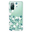 For Samsung Galaxy S20 FE Shockproof Painted Transparent TPU Protective Case(Magnolia) - 1