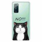 For Samsung Galaxy S20 FE Shockproof Painted Transparent TPU Protective Case(NO Cat) - 1