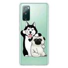 For Samsung Galaxy S20 FE Shockproof Painted Transparent TPU Protective Case(Selfie Dog) - 1