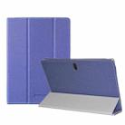 For TECLAST P10SE Anti-slip Texture Horizontal Flip Leather Protective Case with Holder(Blue) - 1