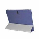 For TECLAST P10SE Anti-slip Texture Horizontal Flip Leather Protective Case with Holder(Blue) - 3