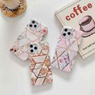 Plating Splicing Pattern Soft TPU Protective Case For iPhone 11 Pro Max(Stitching Black Flowers) - 8