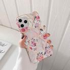 Plating Splicing Pattern Soft TPU Protective Case For iPhone 11 Pro Max(Stitching Retro Flowers) - 1