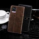 For Vivo V20 Pro idewei Crocodile Texture Horizontal Flip Leather Case with Holder & Card Slots & Wallet(Burgundy) - 3