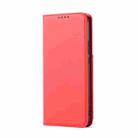 For Huawei Y6P Strong Magnetism Liquid Feel Horizontal Flip Leather Case with Holder & Card Slots & Wallet(Red) - 2