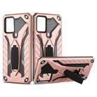 For vivo V20 Pro / S7 Shockproof TPU + PC Protective Case with Holder(Rose Gold) - 1