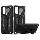 For vivo Y20 Shockproof TPU + PC Protective Case with Holder(Black) - 1