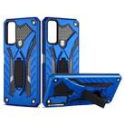 For vivo Y20 Shockproof TPU + PC Protective Case with Holder(Blue) - 1