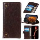 For vivo Y70 (2020) / V20 SE Copper Buckle Nappa Texture Horizontal Flip Leather Case with Holder & Card Slots & Wallet(Coffee) - 1