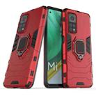 For Xiaomi Mi 10T Pro 5G Shockproof PC + TPU Protective Case with Magnetic Ring Holder(Red) - 1