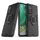 For Xiaomi Mi 10T Pro 5G Shockproof PC + TPU Protective Case with Magnetic Ring Holder(Black) - 1