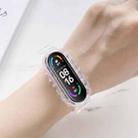 For Xiaomi Mi Band 5 / 4 Universal Silicone Transparent Watch Band(White) - 1