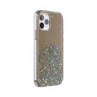 Stars Pattern Dropping Glue TPU Shockproof Protective Case For iPhone 12 / 12 Pro(Brown) - 1