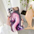 Marble Abstract Full Cover IMD TPU Shockproof Protective Phone Case For iPhone 11(Pink Gold) - 1