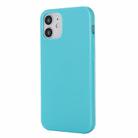 For iPhone 12 mini Solid Color TPU Protective Case (Mint Green) - 1