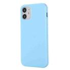 For iPhone 12 mini Solid Color TPU Protective Case (Light Blue) - 1