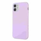 For iPhone 12 / 12 Pro Solid Color TPU Protective Case(Light Purple) - 1