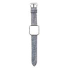 For Fitbit Blaze Cowboy Texture Leather Watch Band(Light Blue) - 1