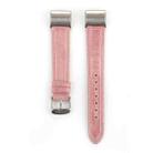 For Fitbit Charge 2 Fresh Style Leather Watch Band(Pink) - 1