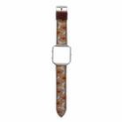 For Fitbit Blaze Retro Flowers Series Leather Watch Band(Chrysanthemum) - 1
