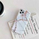 For iPhone 12 mini Marble Pattern TPU Protective Case (White Khaki) - 1