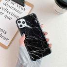 For iPhone 12 / 12 Pro Marble Pattern TPU Protective Case(Black) - 1