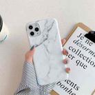 For iPhone 12 Pro Max Marble Pattern TPU Protective Case(White) - 1