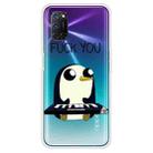 For OPPO A52 / A72 / A92 Colored Drawing Clear TPU Cover Protective Cases(Penguin) - 1