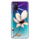 For OPPO A52 / A72 / A92 Colored Drawing Clear TPU Cover Protective Cases(A Lotus) - 1