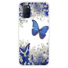 For OPPO A52 / A72 / A92 Colored Drawing Clear TPU Cover Protective Cases(Butterfly) - 1