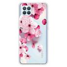 For OPPO F17 / A73 (2020) / Reno4 F Colored Drawing Clear TPU Cover Protective Cases(Cherry Blossoms) - 1