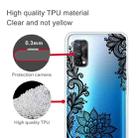 For OPPO Realme 7 Pro Colored Drawing Clear TPU Cover Protective Cases(Black Rose) - 4