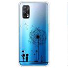 For OPPO Realme 7 Pro Colored Drawing Clear TPU Cover Protective Cases(Dandelion) - 1