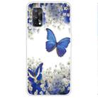 For OPPO Realme 7 Pro Colored Drawing Clear TPU Cover Protective Cases(Butterfly) - 1