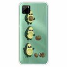 For OPPO Realme C11 Colored Drawing Clear TPU Cover Protective Cases(Avocado) - 1