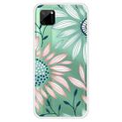 For OPPO Realme C11 Colored Drawing Clear TPU Cover Protective Cases(Pink Green Flower) - 1